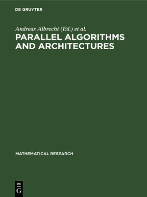 cover image of Parallel Algorithms and Architectures